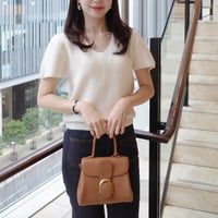 macaron half vneck knit