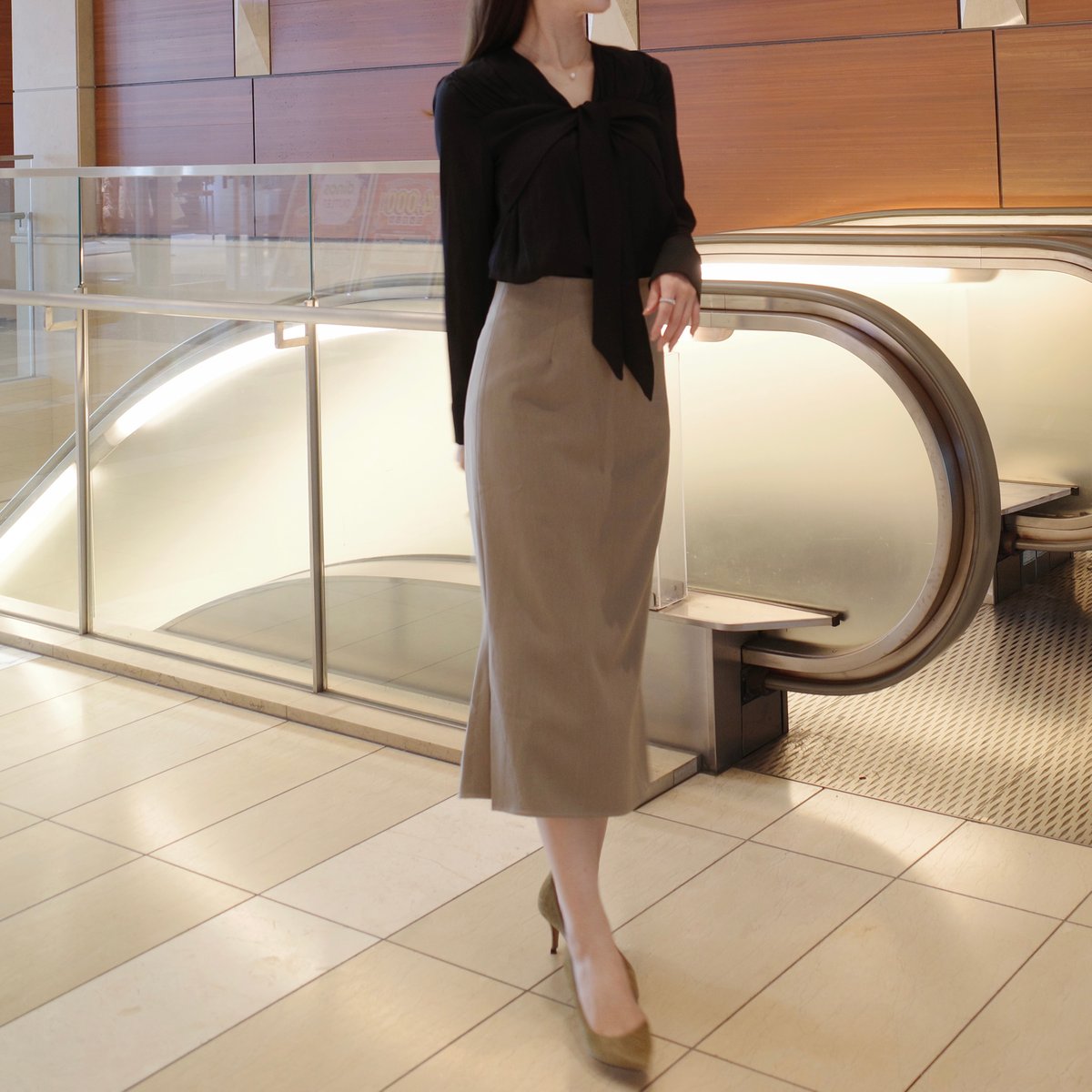 side slit mermaid skirt | ENEU