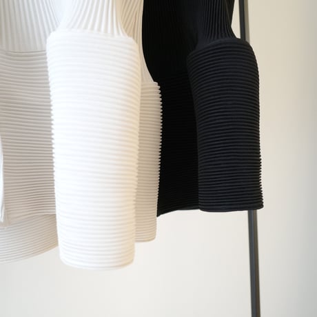【10/1~再受注予約】waffle peplum pleats cardigan