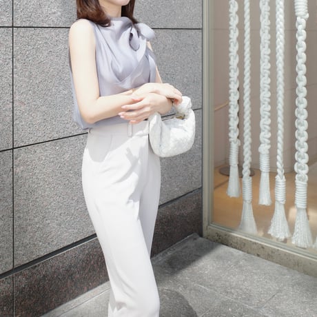 【6/4~再受注予約】ribbon sheer blouse