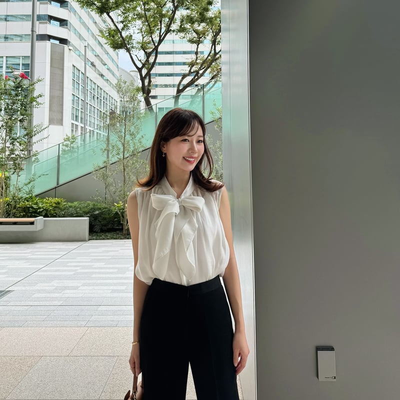 ohga bowtie blouse オーガ　ボウタイブラウス BOWTIE BLOUSE | OHGA