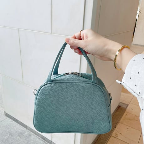 leather mini square bag