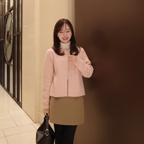 raccoon mix cardigan