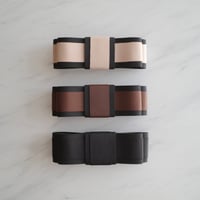 bicolor ribbon barrette