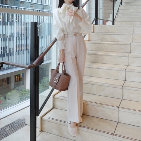 【5/7再入荷】bowtie big ribbon blouse