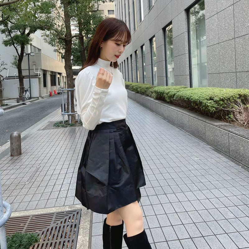cocoon mini skirt | ENEU