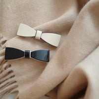 mini ribbon barrette
