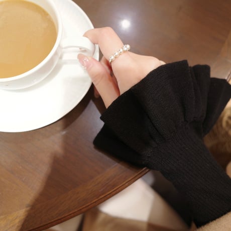 【9/17~再受注予約】bell sleeve rib knit