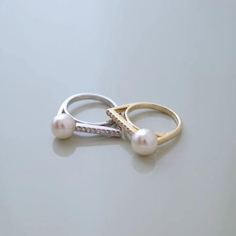 【6/22再入荷】 knock pearl ring