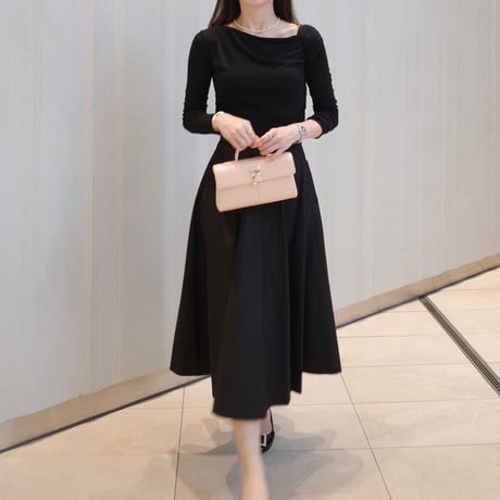 oneshoulder shirring cutsew