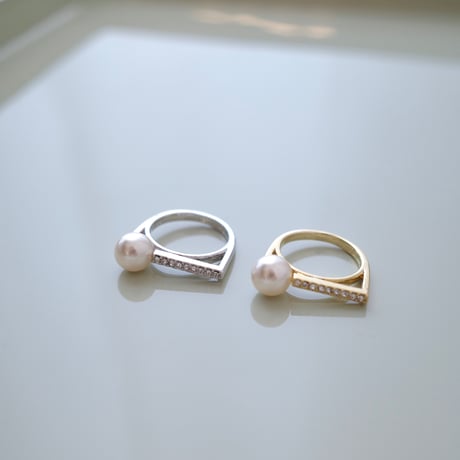 【6/22再入荷】 knock pearl ring
