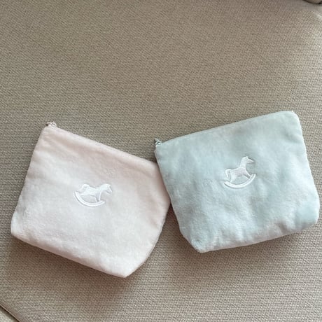 shirring  mokuba pouch