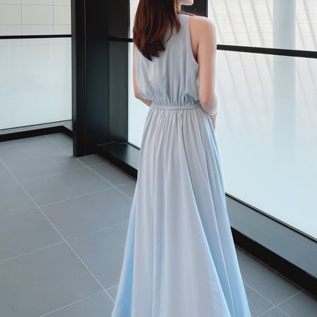 halter neck long op