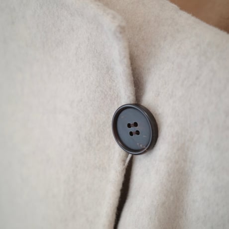 cashmere wool shawl long coat / oatmeal