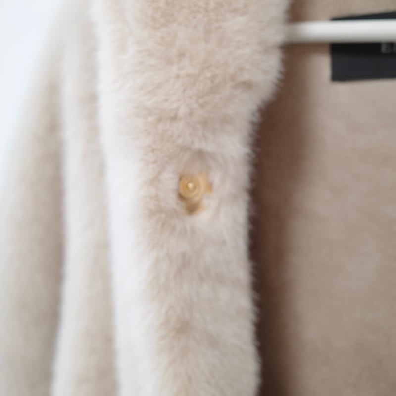 1/22~受注予約】eco fur hood long coat | ENEU