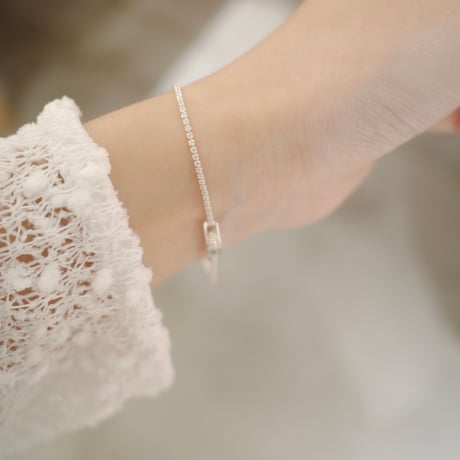 【6/11~再受注予約】tennis slim bracelet (316L)