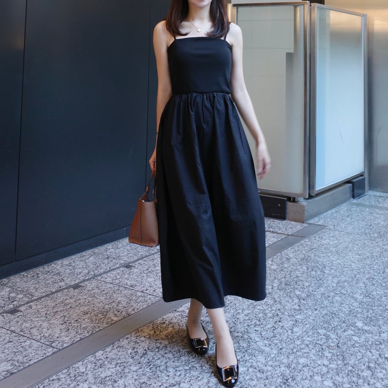 ワンピース acka docking tweed cocoon onepiece Acka docking tweed cocoon one-piece