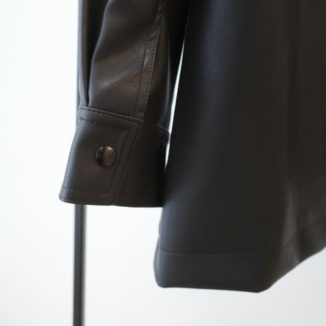 【9/17~再受注予約】drawstring leather jacket