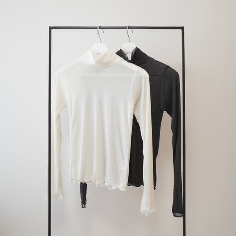 point sheer highneck cutsew