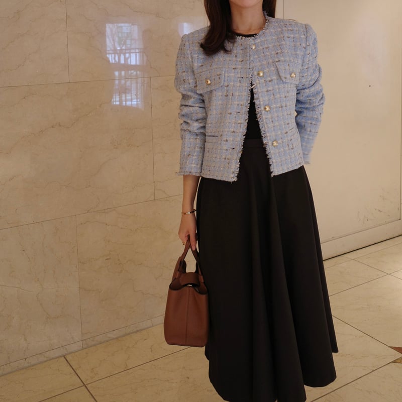 新品未使用　enue mix tweed jacket mix tweed jacket | ENEU