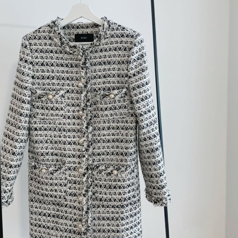 mix tweed middle jacket | ENEU