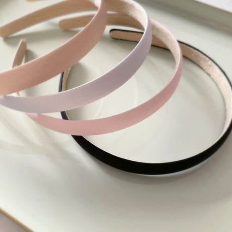 slim satin hairband