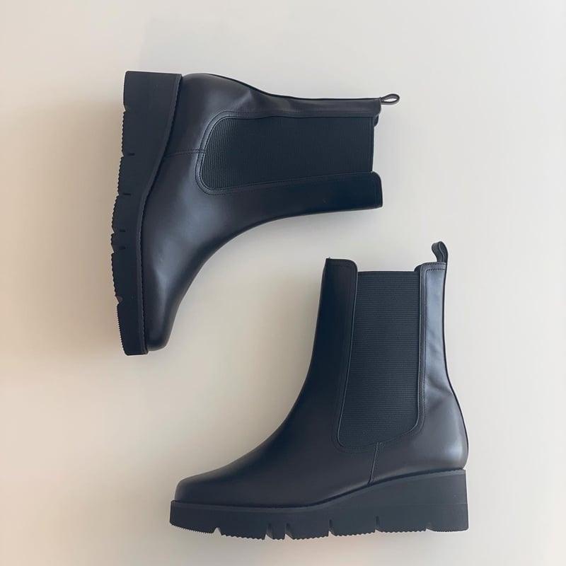 side gore boots / black | ENEU