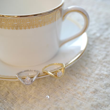 bijou wave line ring (316L)