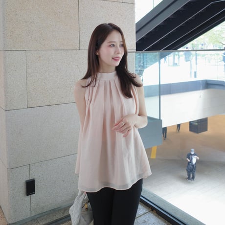 【6/4~再受注予約】bloom halter neck blouse