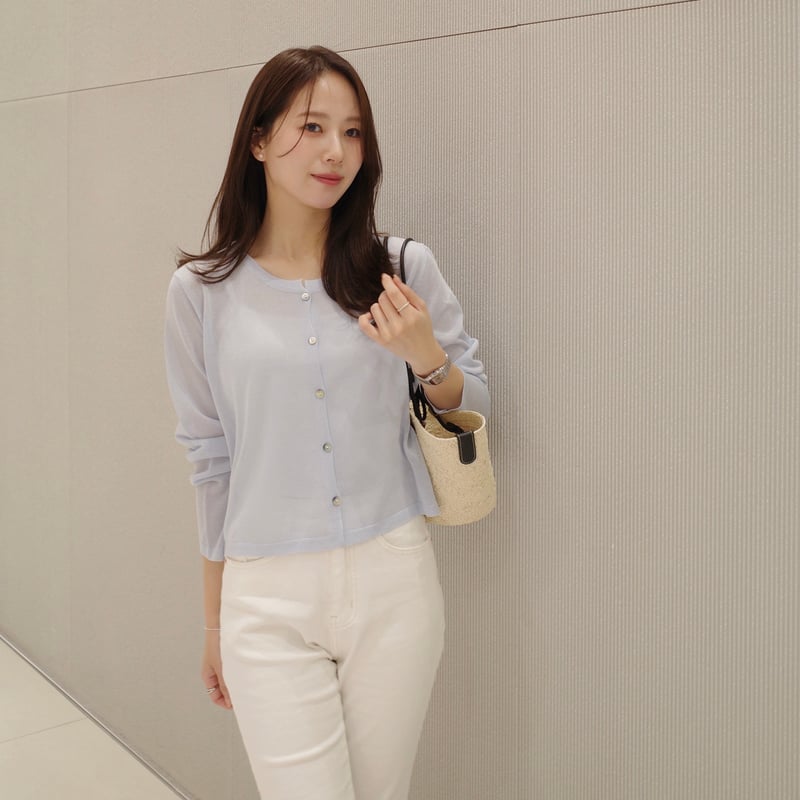 6/4~再受注予約】macaron sheer cardigan | ENEU