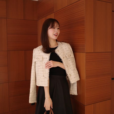 mix tweed jacket