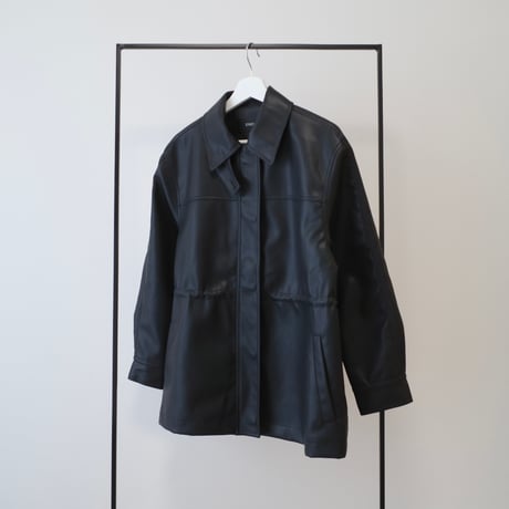 【9/17~再受注予約】drawstring leather jacket