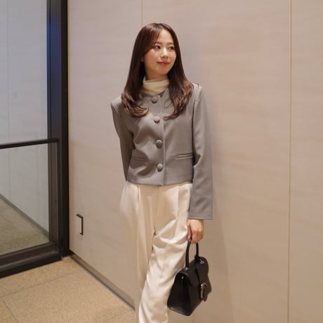 【4/7再入荷】opera nocollar jacket