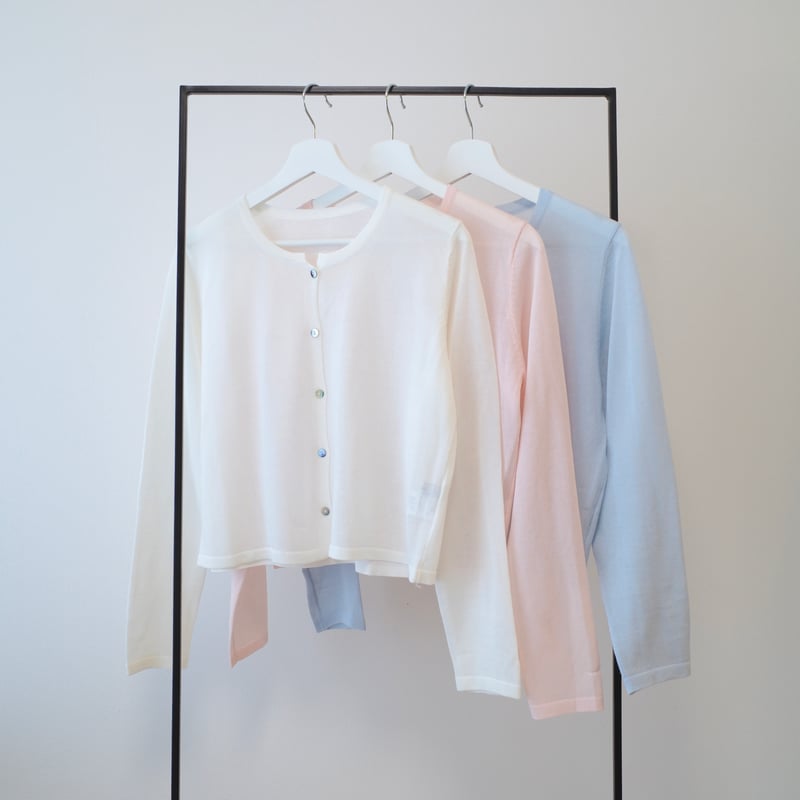 マカロンページ macaron sheer cardigan | ENEU