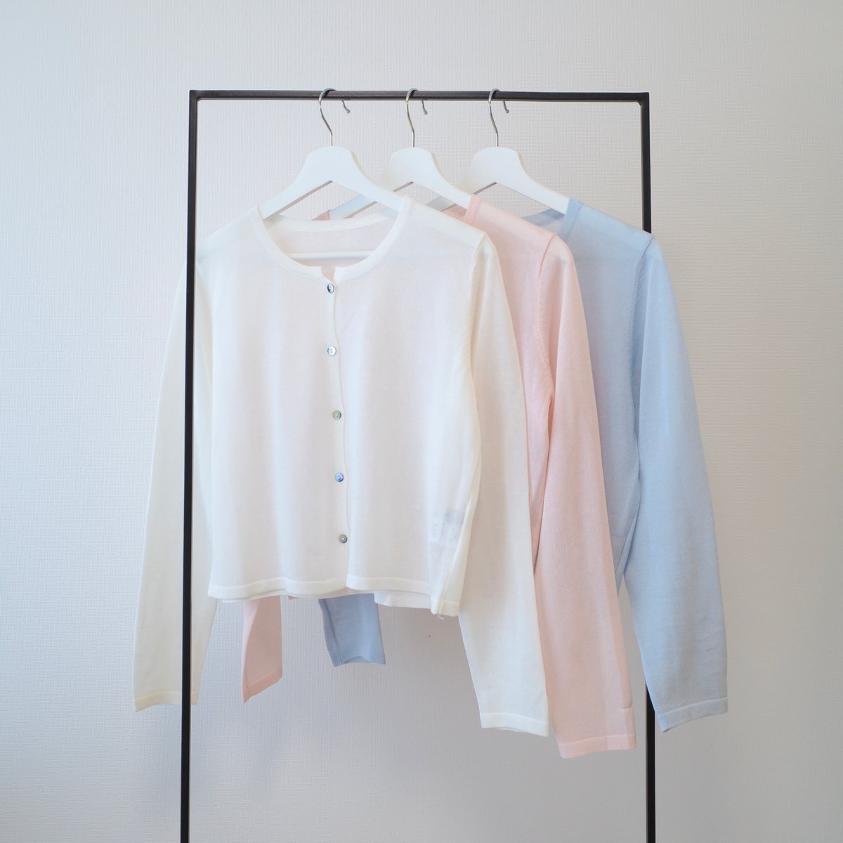 6/4~再受注予約】macaron sheer cardigan | ENEU