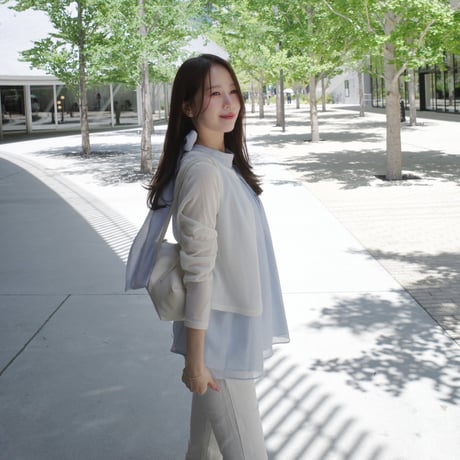 【6/4~再受注予約】macaron sheer cardigan
