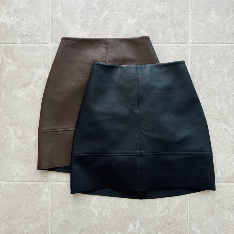 leather mini skirt | ENEU
