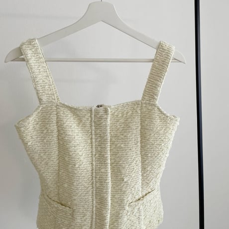 tweed bustier