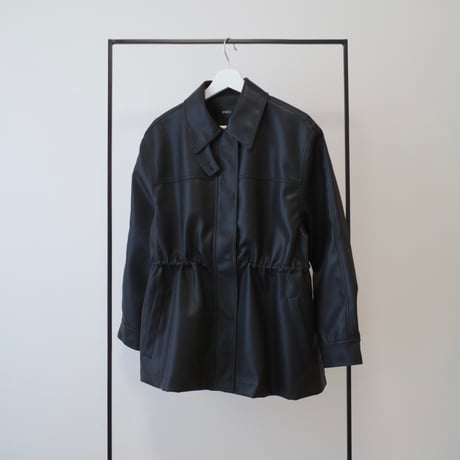 【9/17~再受注予約】drawstring leather jacket