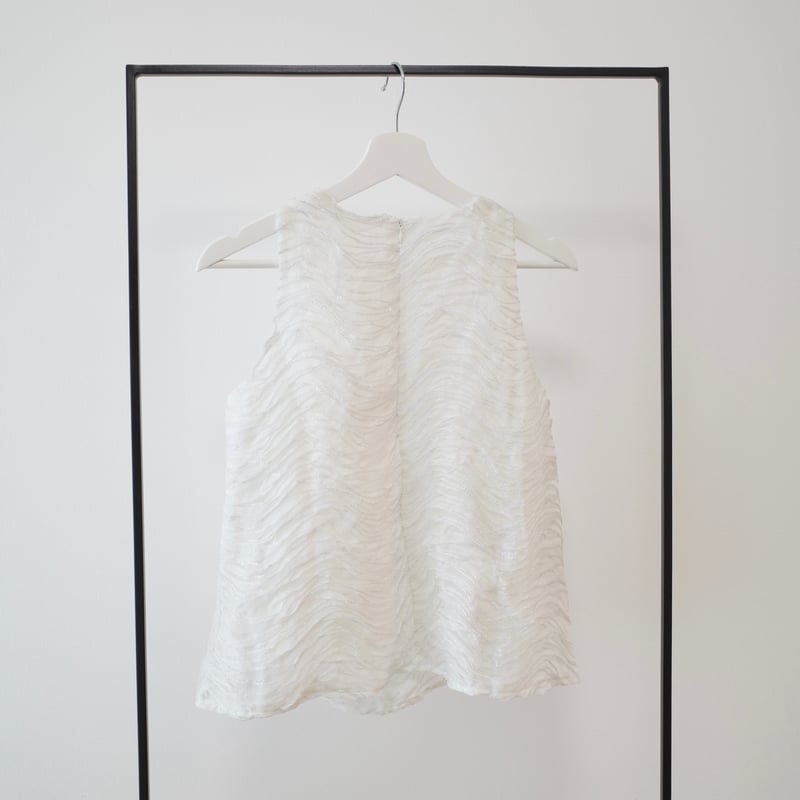 metallic wave blouse | ENEU