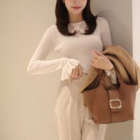【9/17~再受注予約】bell sleeve rib knit