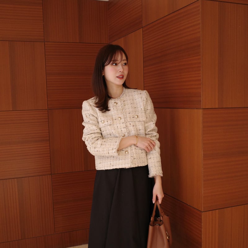 mix tweed jacket | ENEU