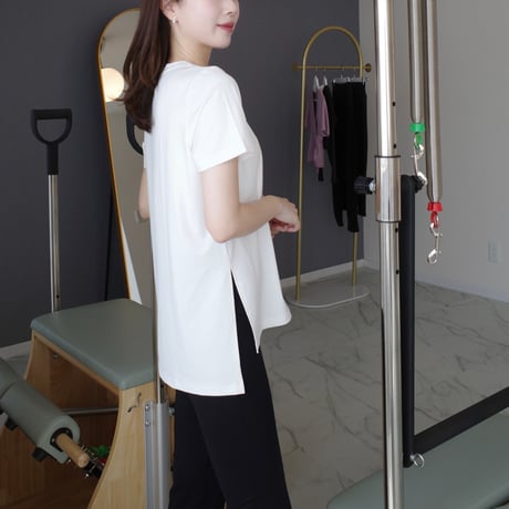 【9.11再入荷】side slit cutsew (pilates wear)