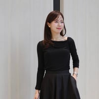 【11.7再入荷】oneshoulder shirring cutsew