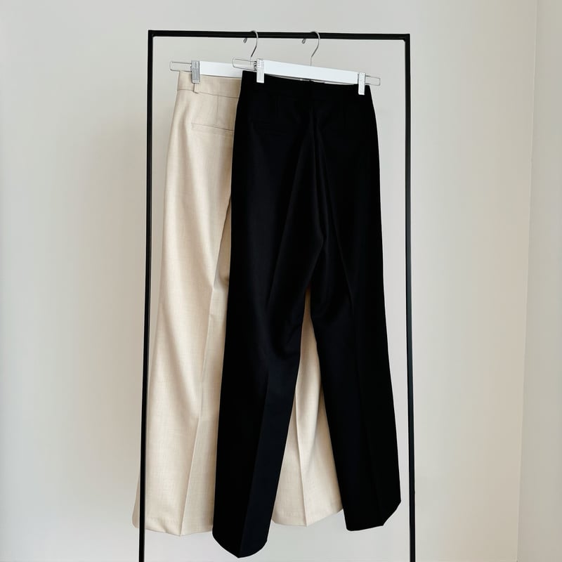 未使用　LIDNM WOOL FREECE TUCK PANTS Sサイズ Wool Mix Smooth Prime Wide One-Tuck Wide Pants