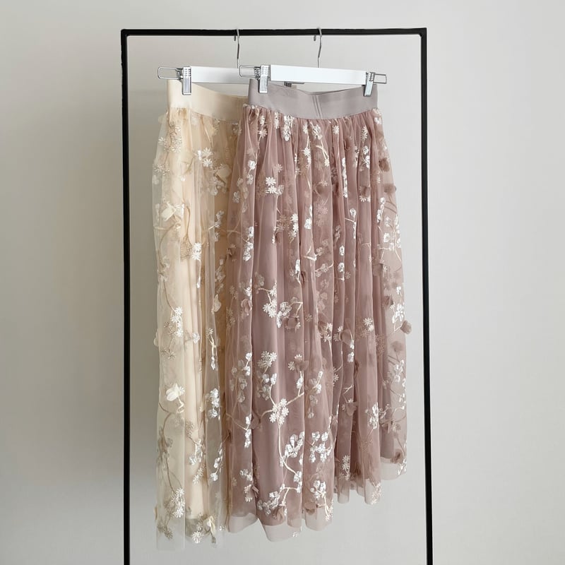 flower tulle skirt | ENEU