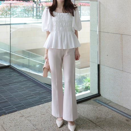 【9/17~再受注予約】stretch semi flare pants
