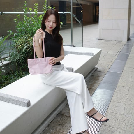nylon shoulder mini tote bag