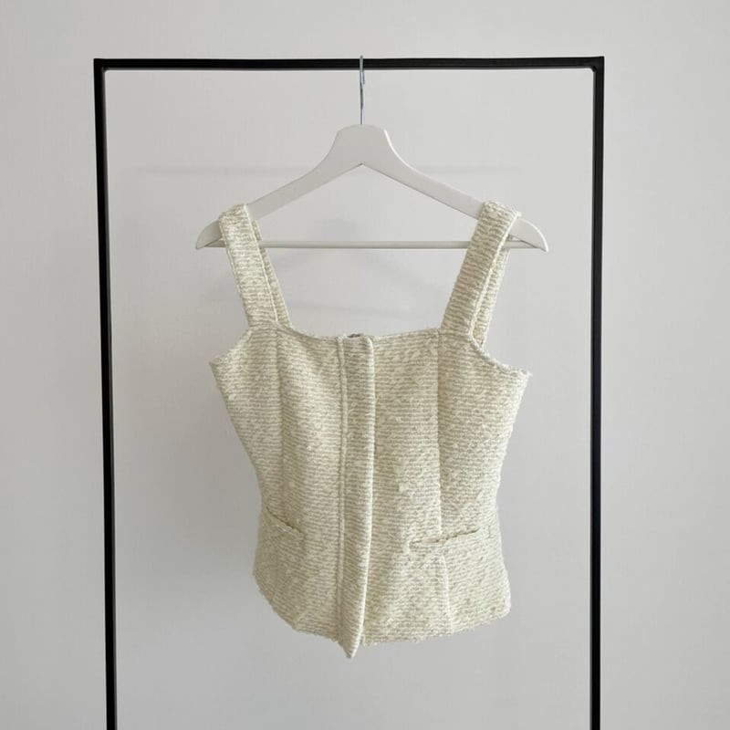 TWEED BUSTIER/ツイードビスチェ ジョゼムーン SALE】Tweed Bustier