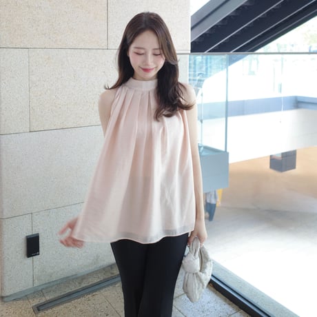 【6/4~再受注予約】bloom halter neck blouse